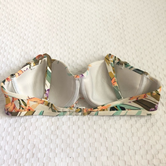 🖤Body Glove Floral Bandeau Bikini Top—S - Picture 5 of 8